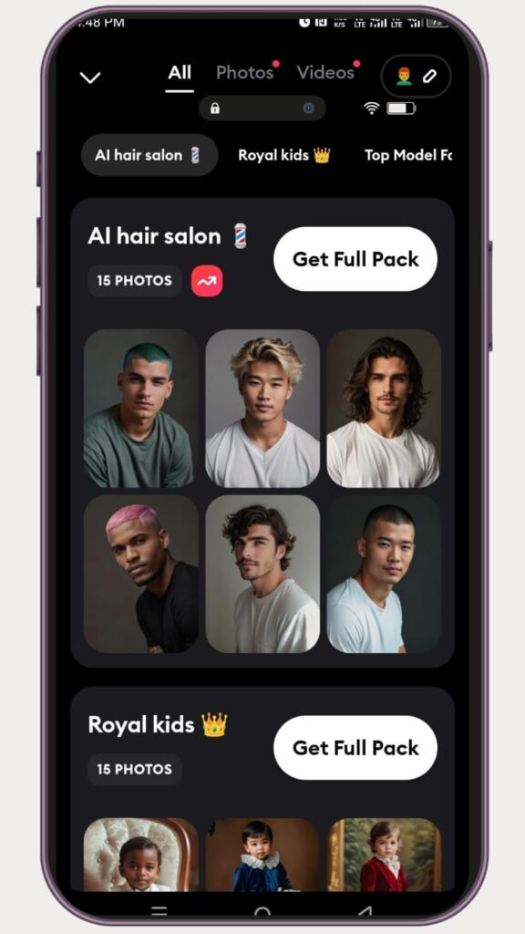 hairs styles filters